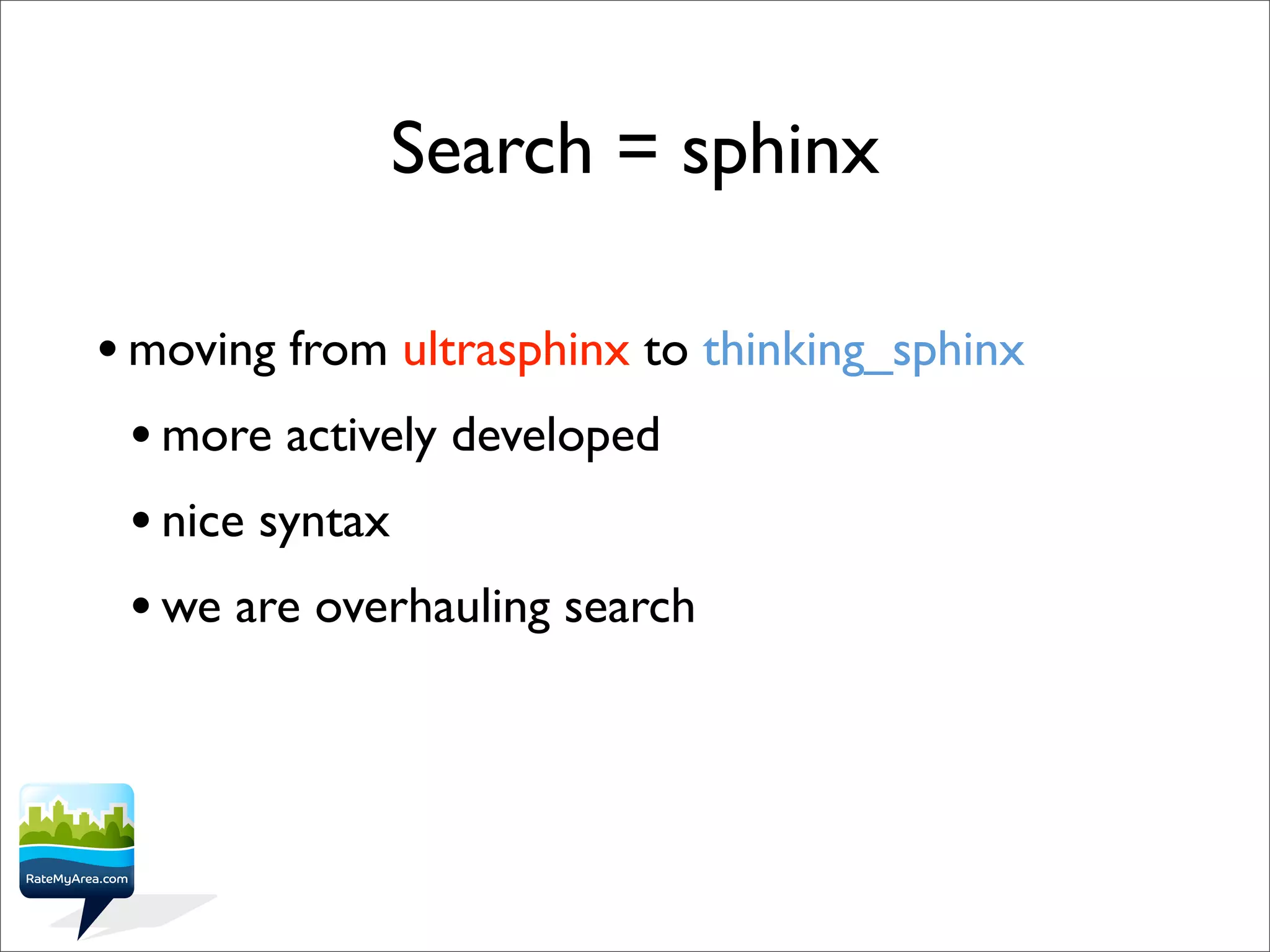 RateMyArea - interesting rails bits