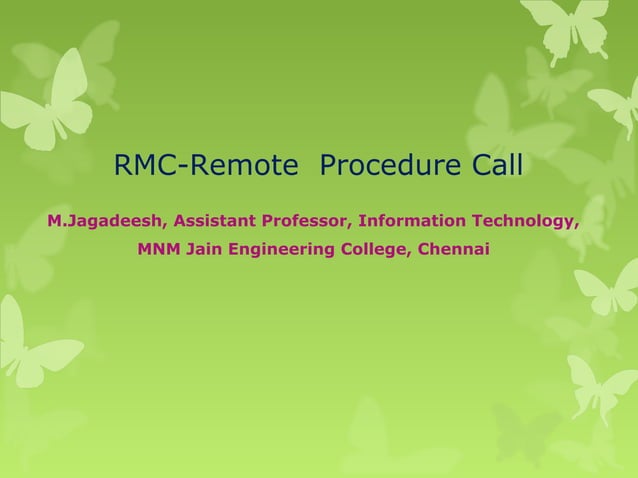 Remote Procedure Call | PPT