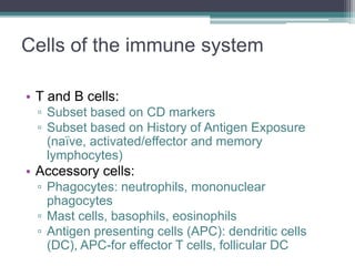 Cells and organs of Immune systems | PPTX
