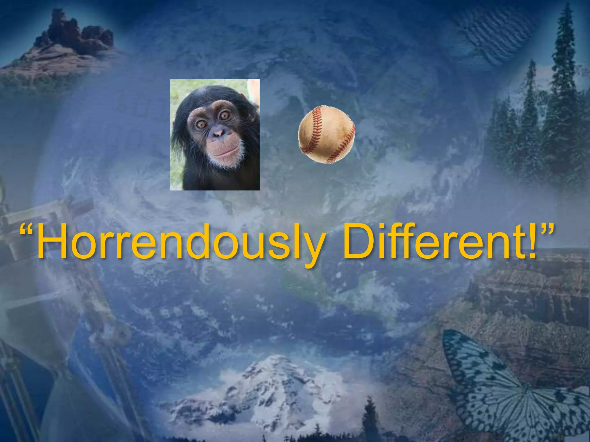 “Horrendously Different!” 
 