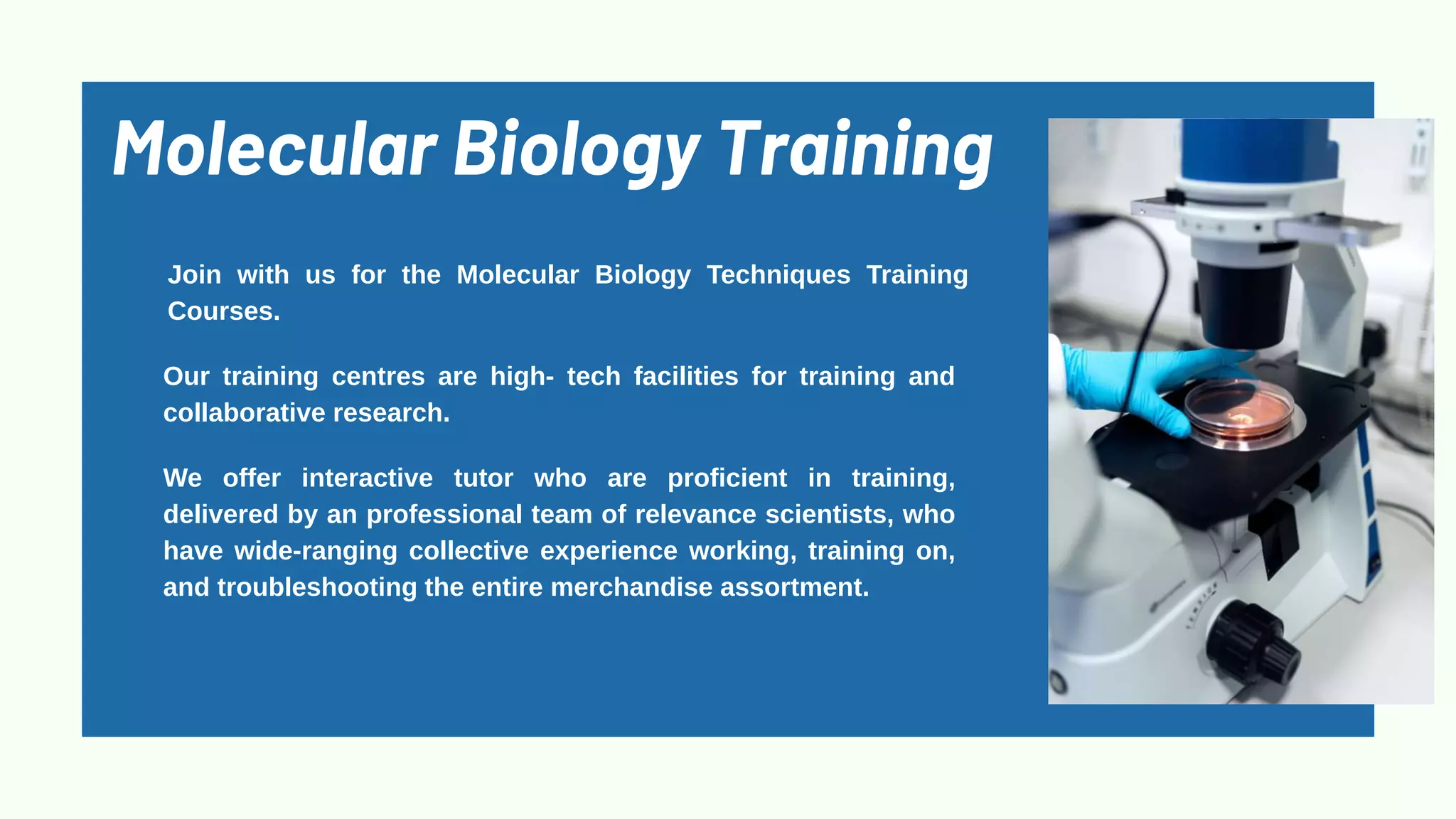 Molecular Biology Training PPT