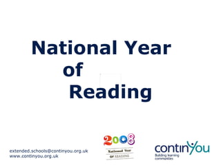 National Year  of  Reading 