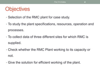 Ready Mix Concrete (RMC) Production Efficiency | PDF