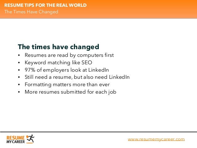 quick resume tips