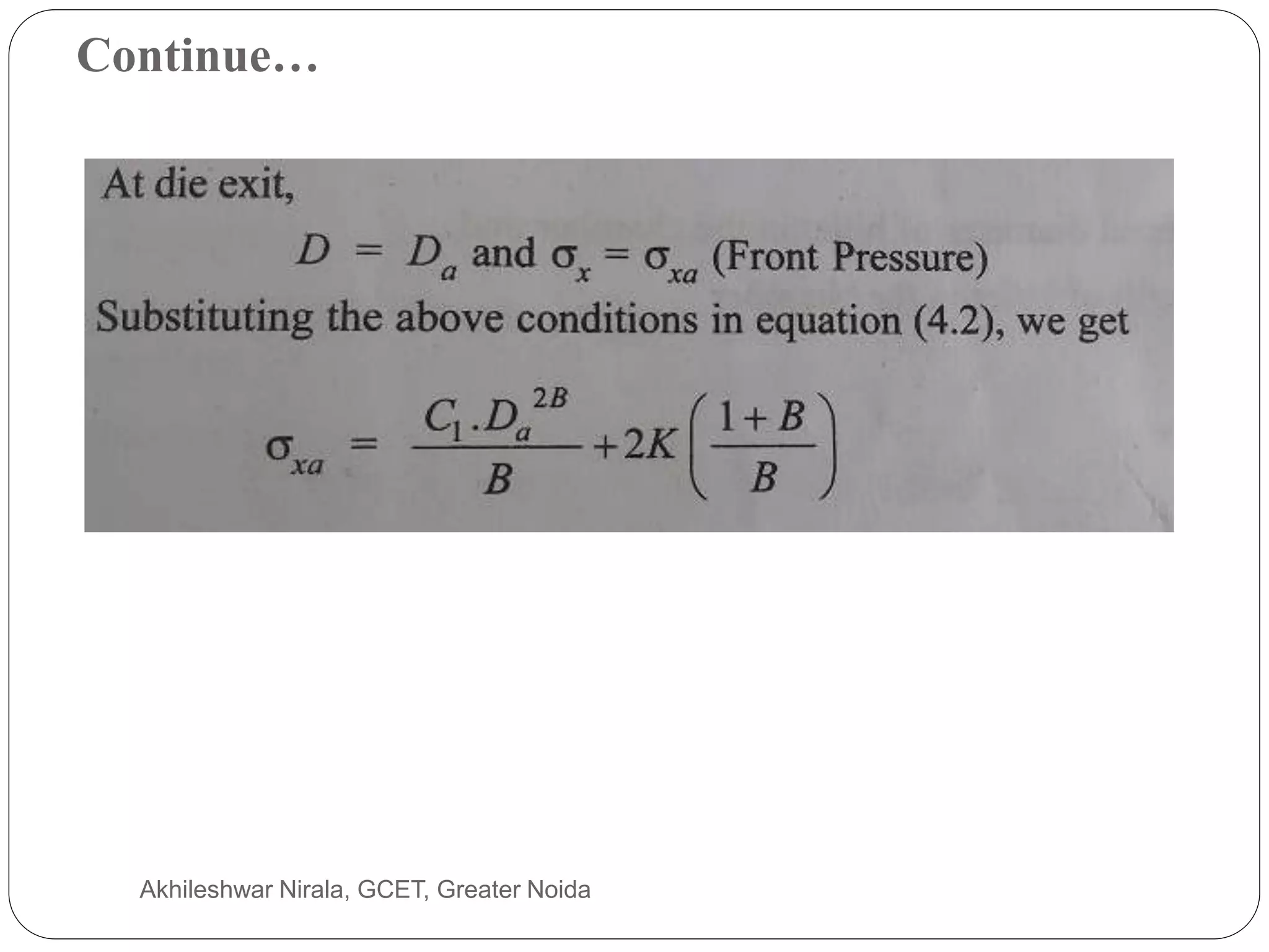 Continue…
Akhileshwar Nirala, GCET, Greater Noida
 