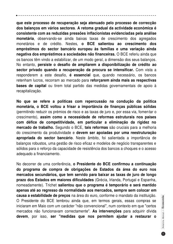 Relatorio economia