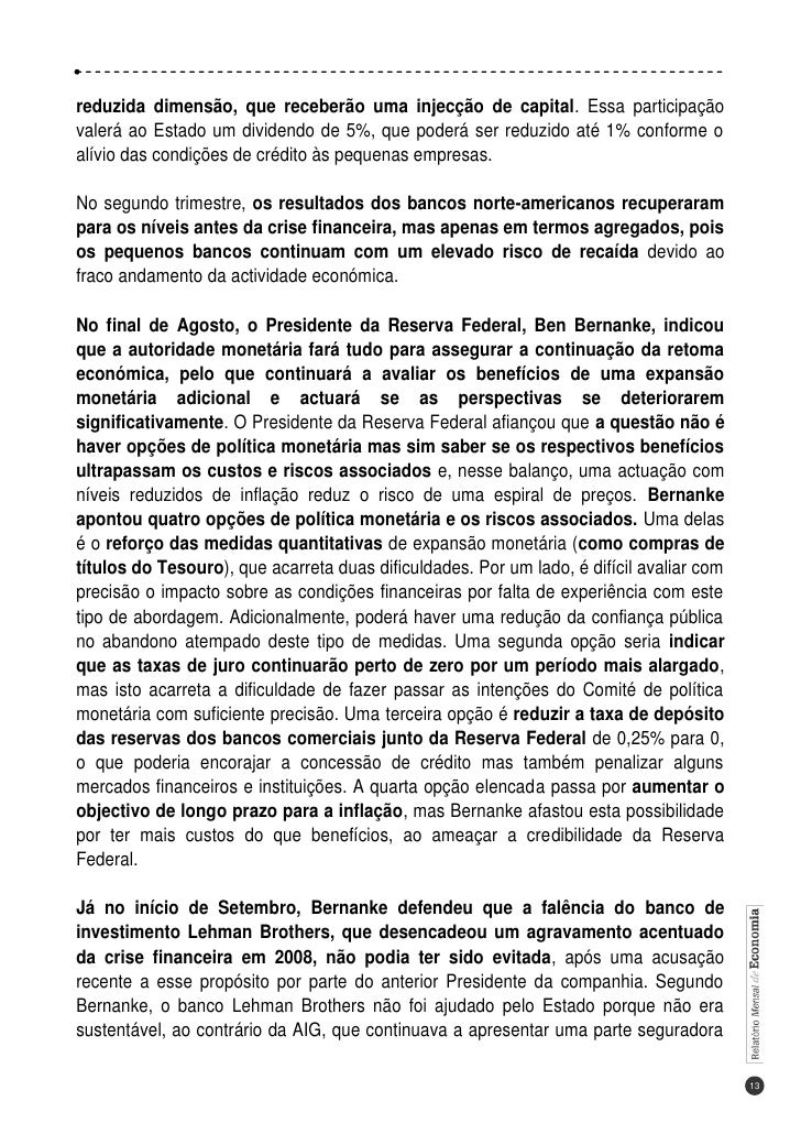 Relatorio economia