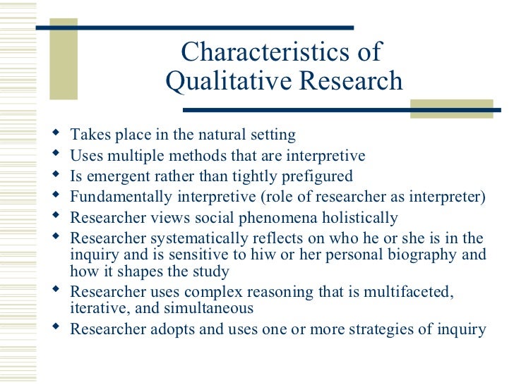 METHODS FOR RESEARCH