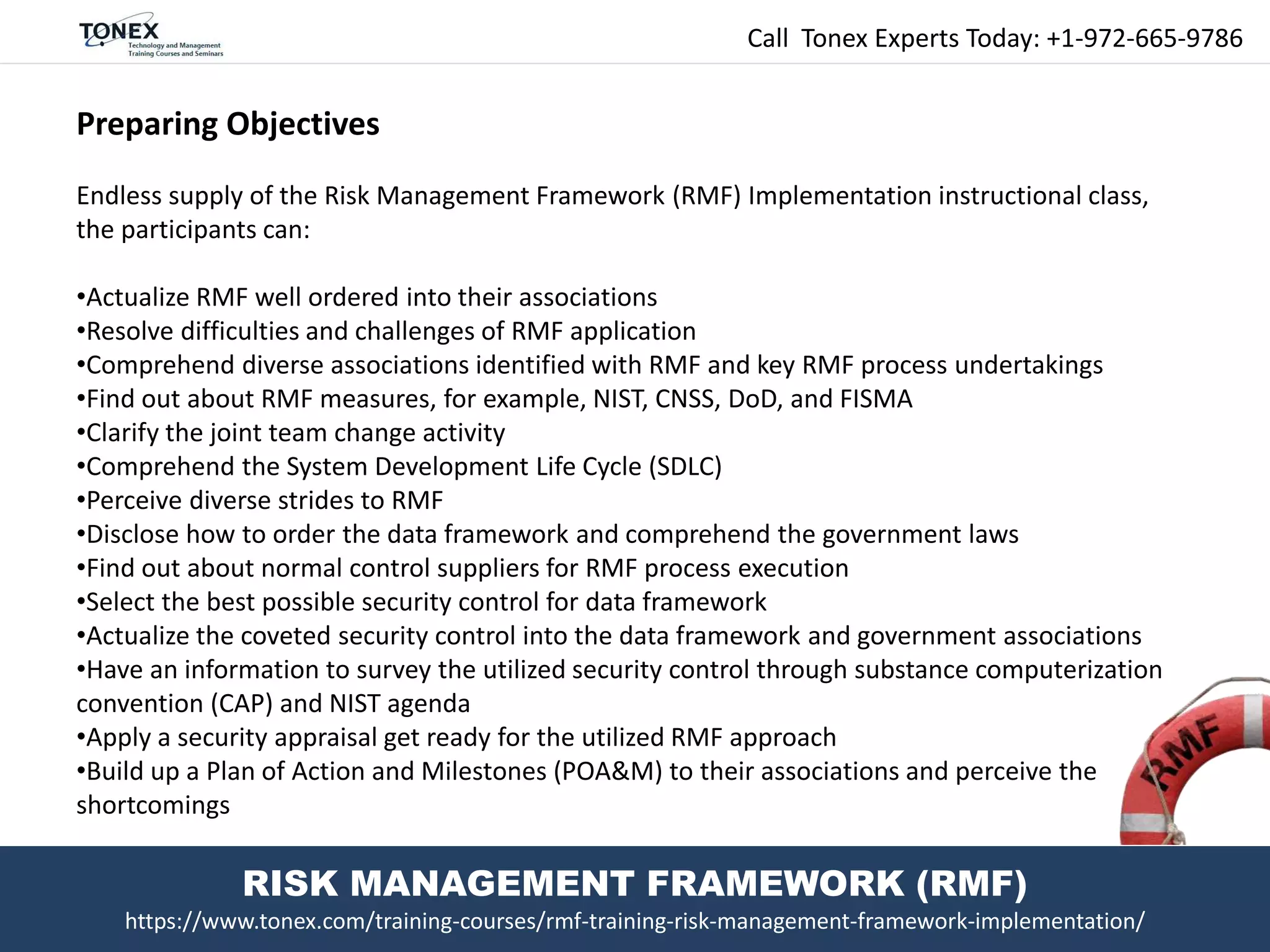 RMF Training, Risk Management Framework Implementation | PPTX