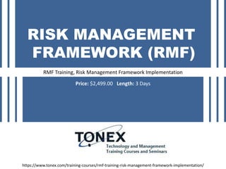 RMF Training, Risk Management Framework Implementation | PPTX