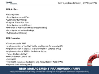 RMF Training, Risk Management Framework Implementation | PPTX