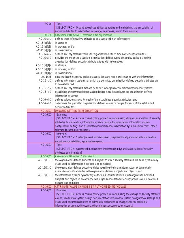 Risk Management Framework (RMF) STEP 4 Access Security Controls NI…