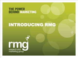 RMG Group Overview | PPTX