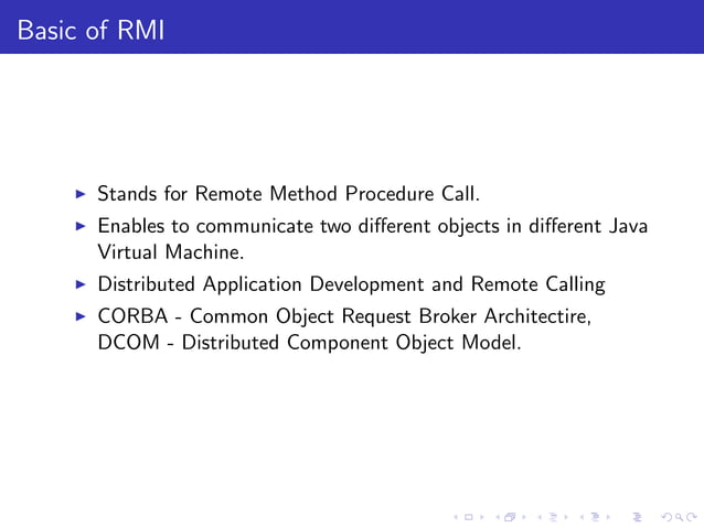 Remote Method Invocation | PPT