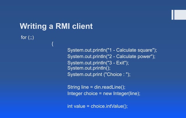 Remote Method Invocation in JAVA | PPT