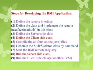 Remote method invocation | PPT