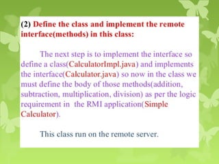 Remote method invocation | PPT
