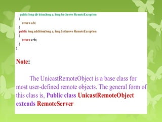 Remote method invocation | PPT