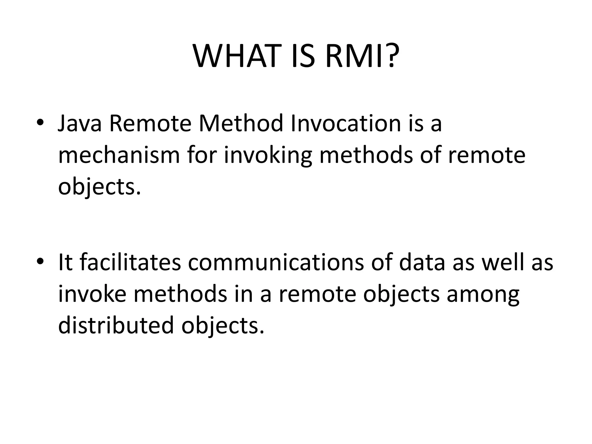 Rmi architecture | PPT