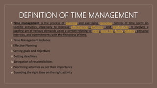 Tools of Time Management