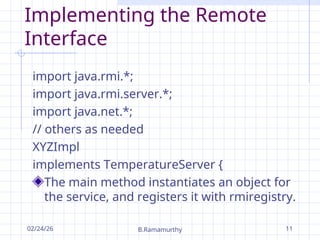 Comprehensive Guide to Building Distributed Systems with Java RMI | PPT