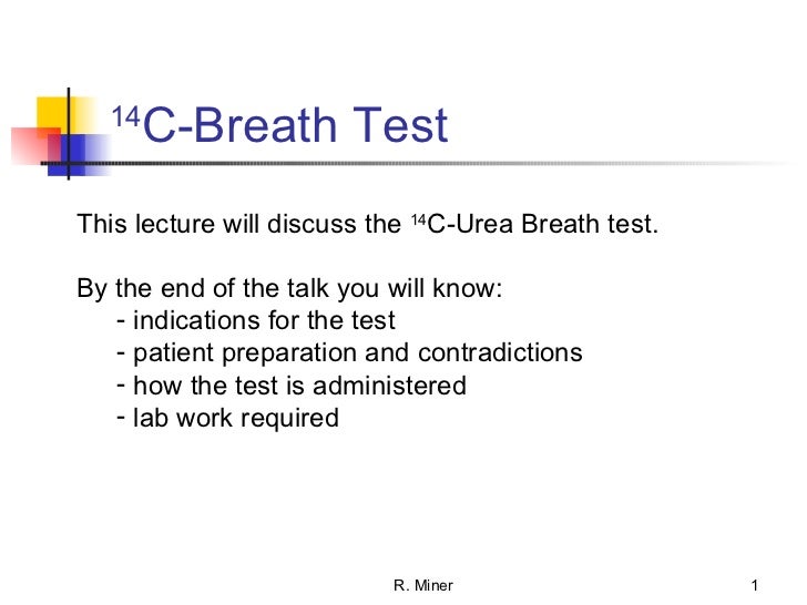 C14 urea breath test