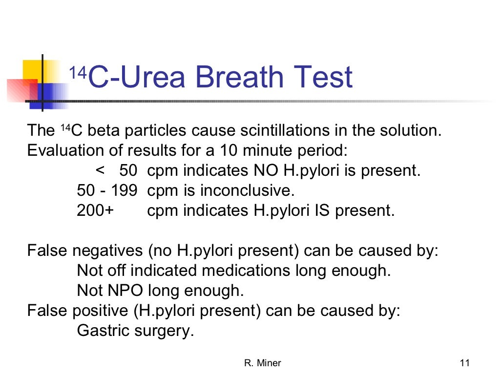 C14 urea breath test