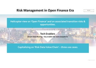 Risk Management in Open Finance Era
Image: ansonmiao
Helicopter view on 'Open Finance' and on associated transition risks ...