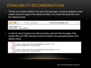 RM Interiors & Design SEO Recommendations | PPTX