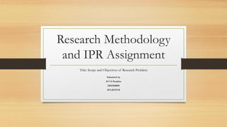 Research methodology and intellectual property rights | PDF