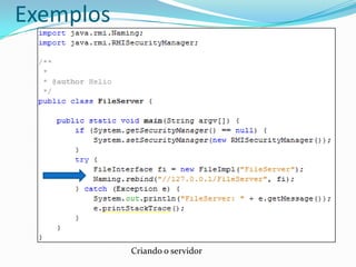 ExemplosCriando o servidor