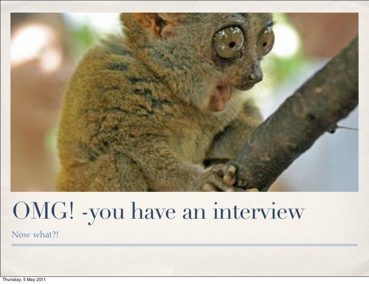 i have a job interview