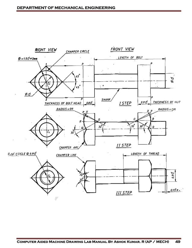 COMPUTER AIDED MACHINE DRAWING LAB MANUAL PDF