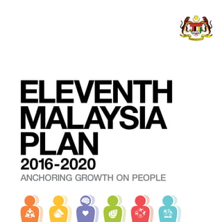 ELEVENTH
MALAYSIA
PLAN2016-2020
ANCHORING G­­­­­­ROWTH ON PEOPLE
 