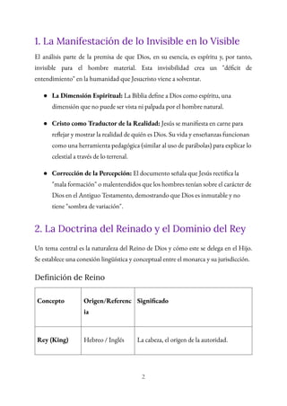 La Manifestación de Dios Invisible y el Reinado de Jesucristo en ...