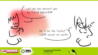 Let me now present you
my friend OpenLDAP
Hi! I am the fastest
LDAP server on earth!
 