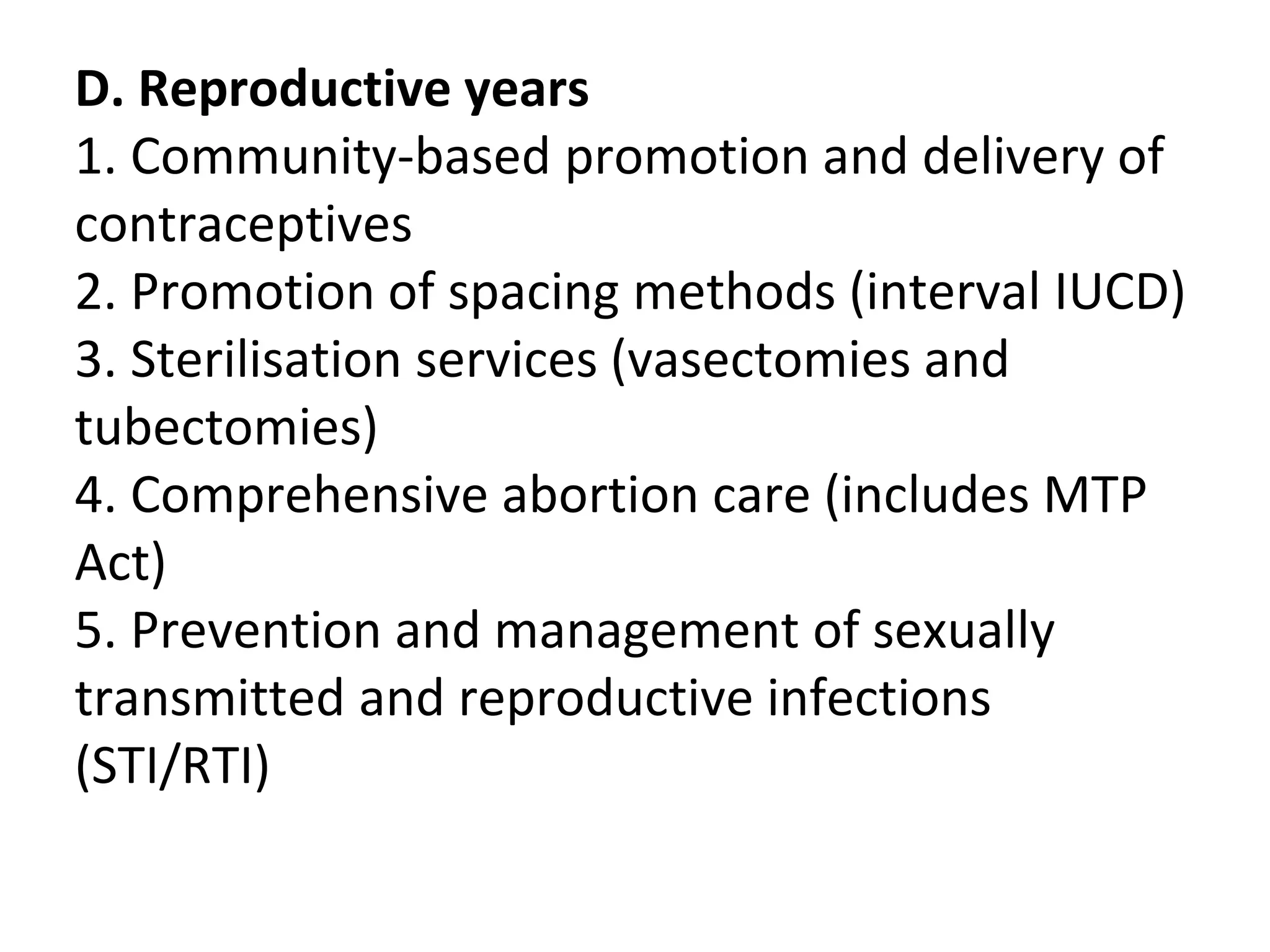 Reproductive, Maternal, Newborn, Child and Adolescent Health RMNCHA | PPTX