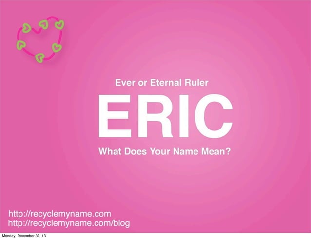 What Does The Name Eric Mean PPT what-does-the-name-eric-mean-ppt