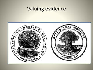 Valuing evidence
 