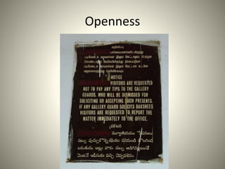 Openness
 