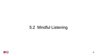 32
5.2 Mindful Listening
 