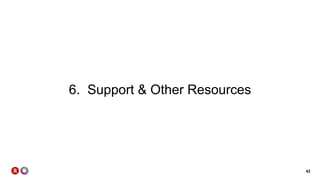 42
6. Support & Other Resources
 