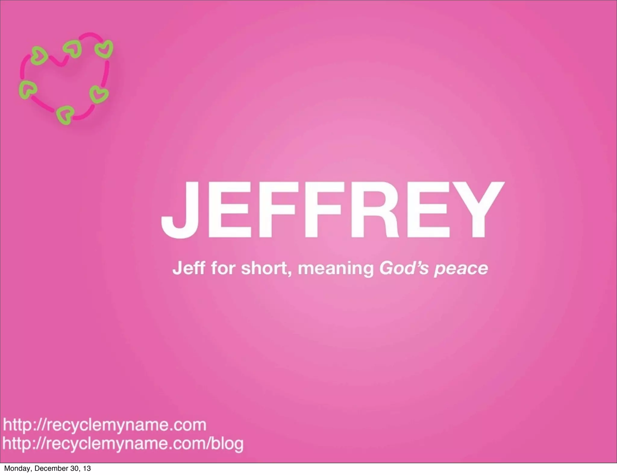 What Does The Name Jeffrey Mean? PPT