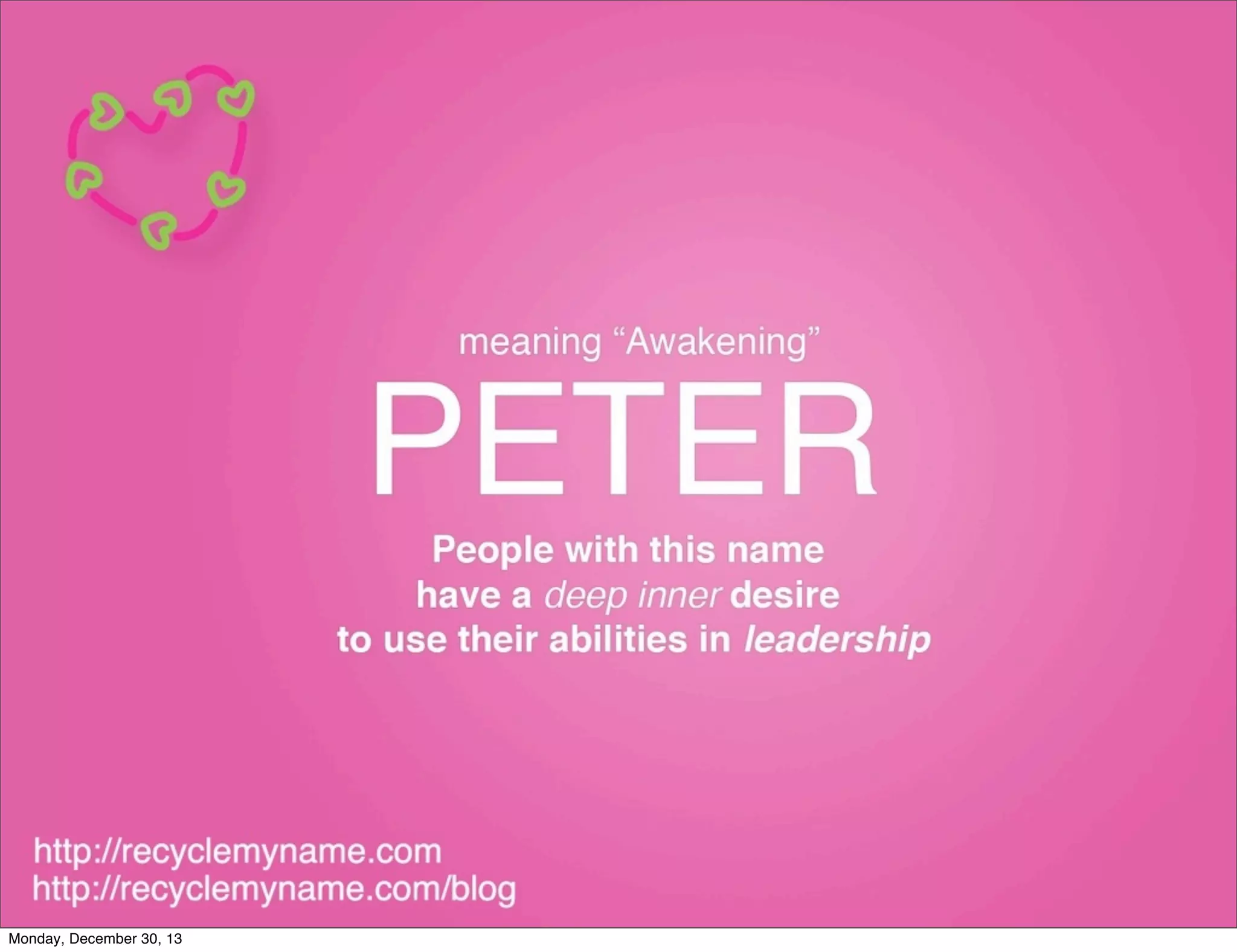 What Does The Name Peter Mean? PPT
