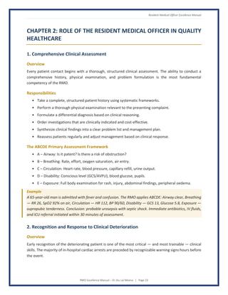 RMO Excellence Manual - Global Standards for Patient-Centered Clinical ...