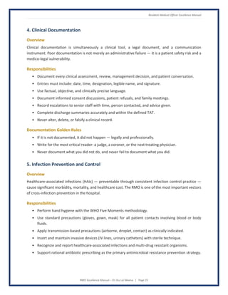 RMO Excellence Manual - Global Standards for Patient-Centered Clinical ...