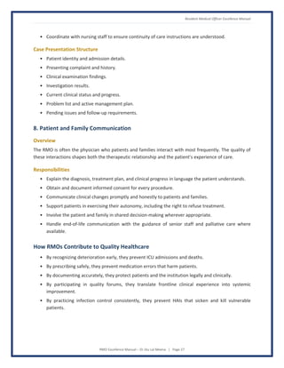 RMO Excellence Manual - Global Standards for Patient-Centered Clinical ...