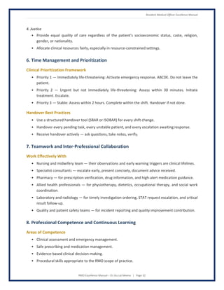 RMO Excellence Manual - Global Standards for Patient-Centered Clinical ...