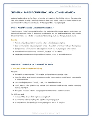 RMO Excellence Manual - Global Standards for Patient-Centered Clinical ...