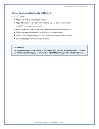 RMO Excellence Manual - Global Standards for Patient-Centered Clinical ...